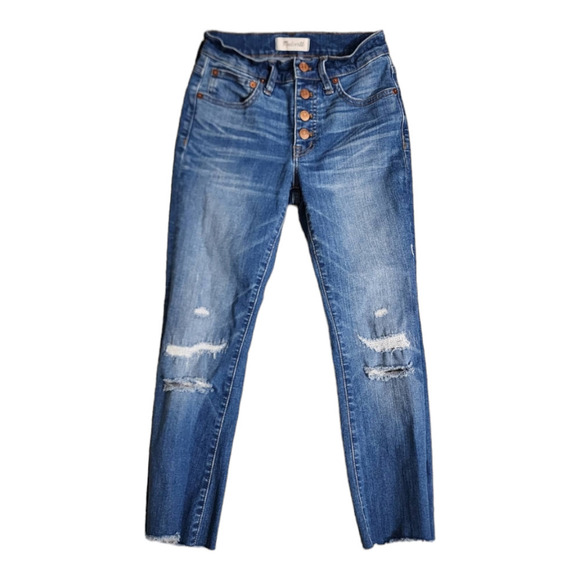 Madewell Women's Cali Demi-Boot Jeans: Button-Front Edition size 24 - Picture 1 of 7